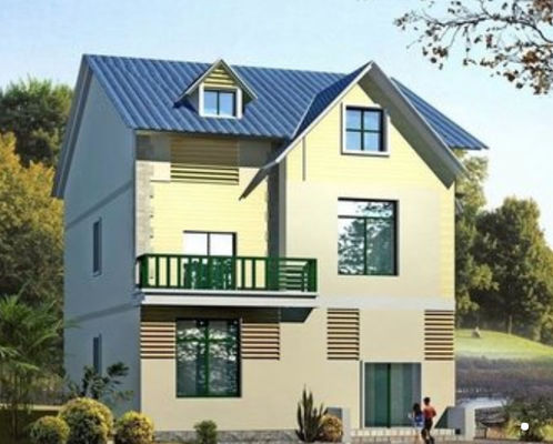 방풍 가벼운 철골 별장을 수용하는 Q355B Q235B 철골 구조물