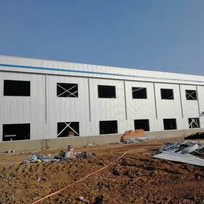 가블 프레임 가벼운 금속 건물 산업용 철강 구조 작업장