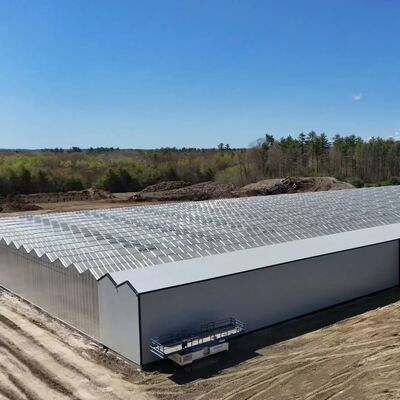 웬루오 관광 유리 온실 - 대규모 채소 재배 온실