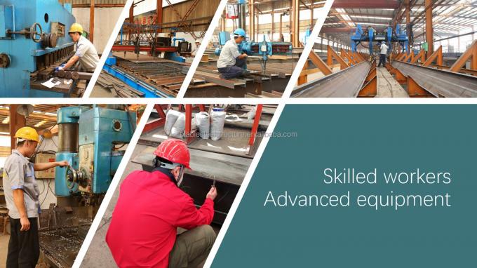 그리드 미리 제조하는 금속 창고 건물 큰 전폭 ISO9001 0